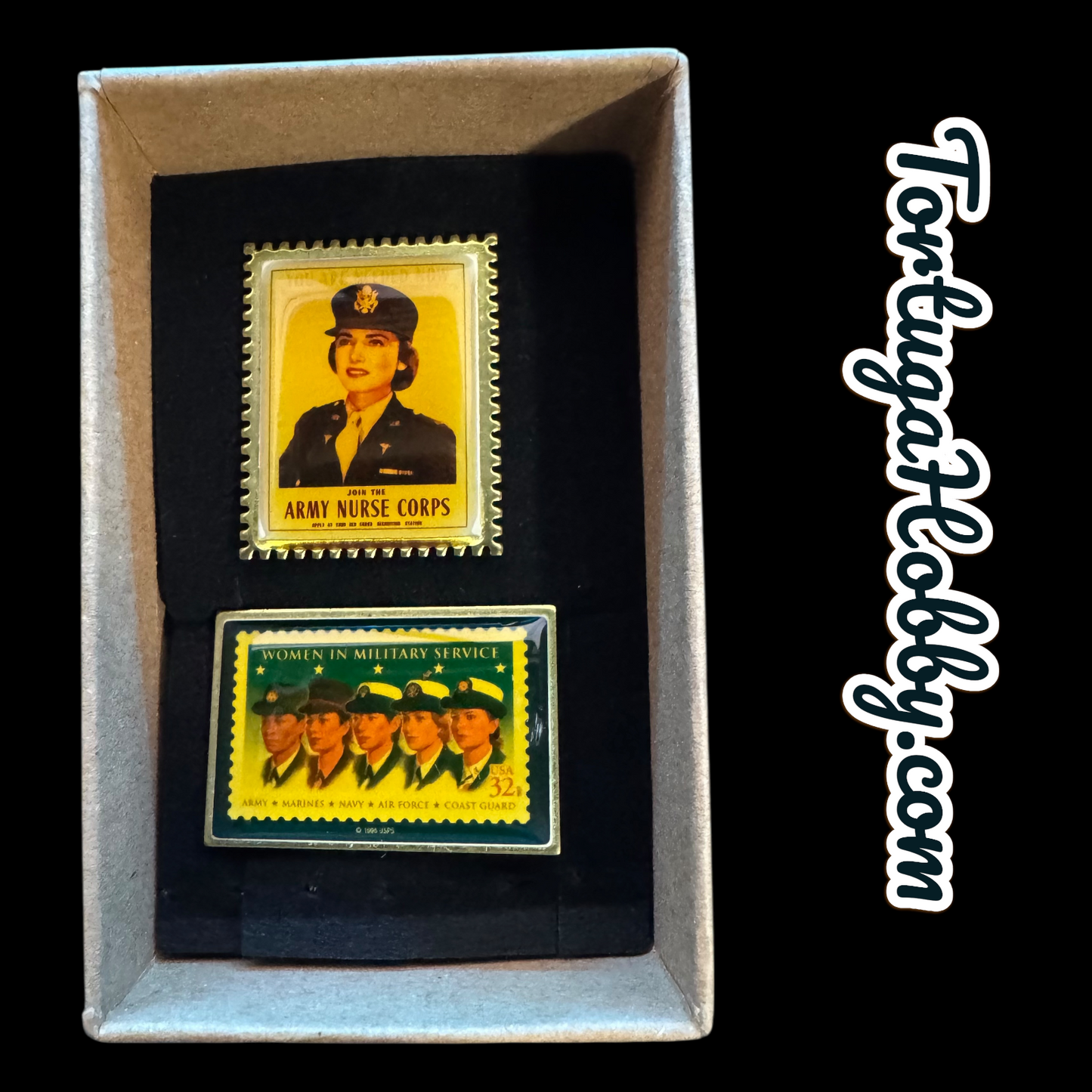 U.S. Postage -Nursing Pin/ Woman In Military Stamp Pin