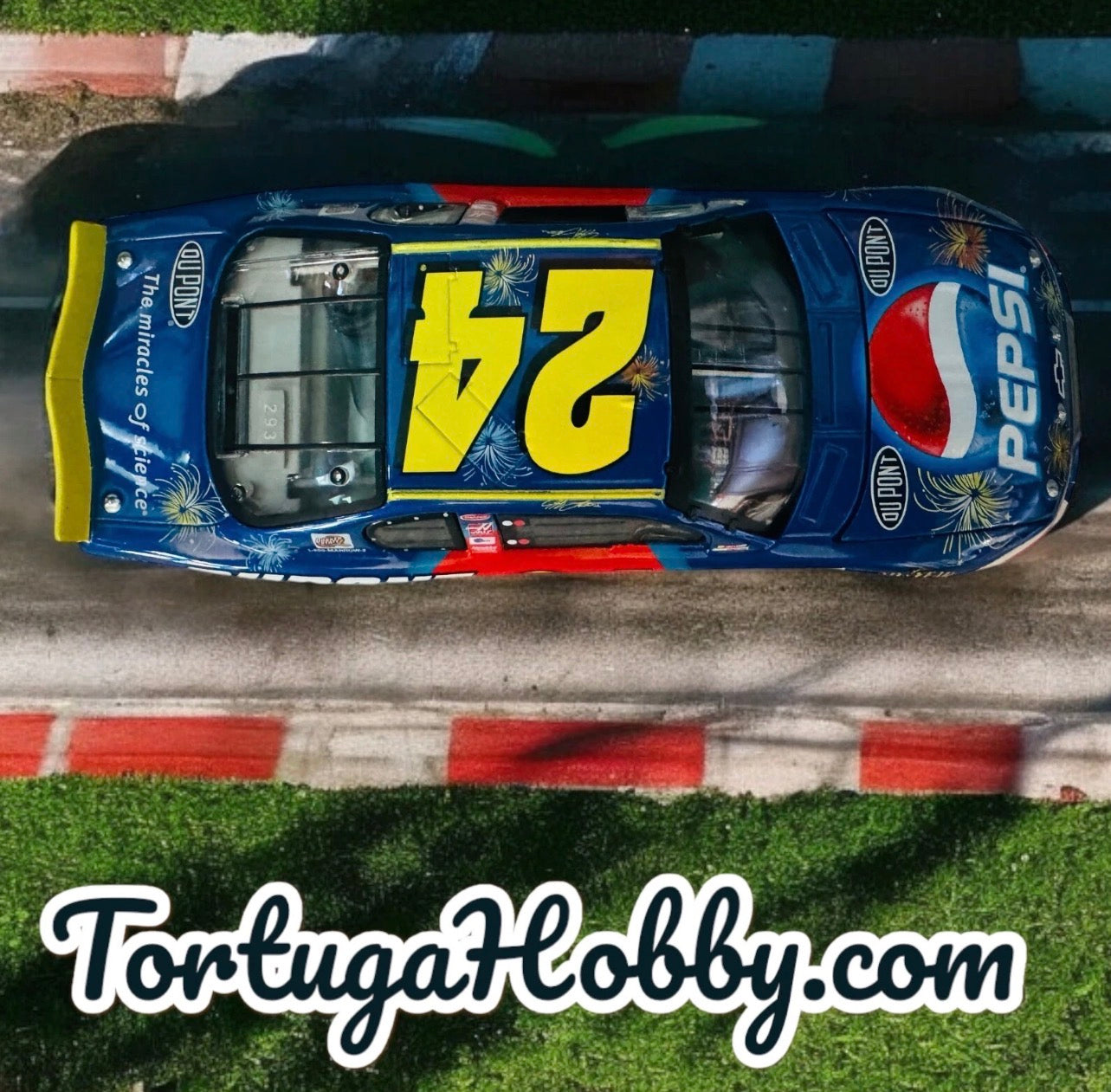 Jeff Gordon #24 Dupont Pepsi Daytona Patriotic 2002 Chevrolet Monte Carlo 1:24