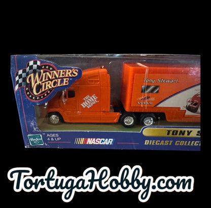 2000 WINNERS CIRCLE 1/64 #20 TONY STEWART DIECAST NASCAR TRAILER TRUCK RIG