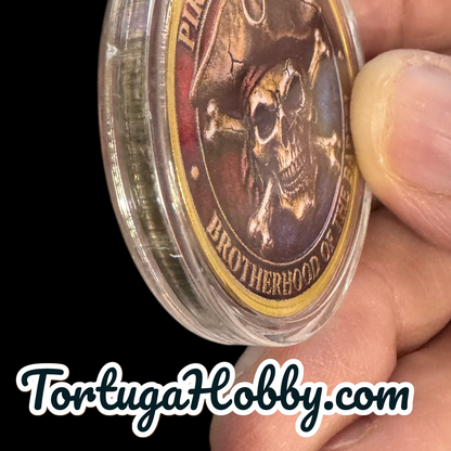 PIRATE RUM CLUB Coin – The Brotherhood Badge for True Rum Lovers!” Metal Coin