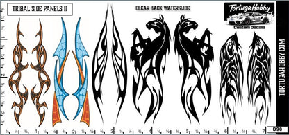 Racing Panels II - 1:24 Scale Waterslide Decals for Models, Derby Cars and More