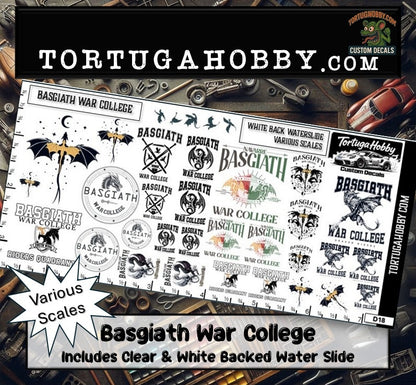 Basgiath War College - Fourth Wing - Waterslide Decals - Variety Scale