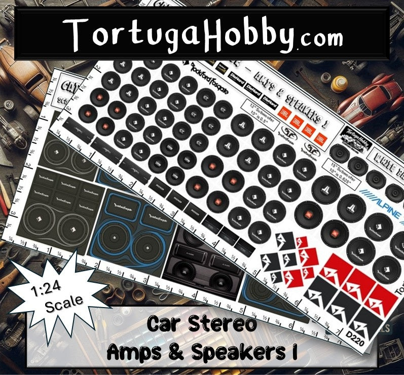 Car Audio I - Amps & Speakers - Great for Models, Derby or Other Projects