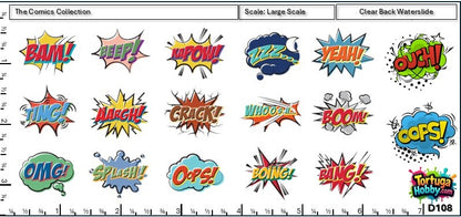 Comics Collection Decals - Great for Models, Derby or Other Projects