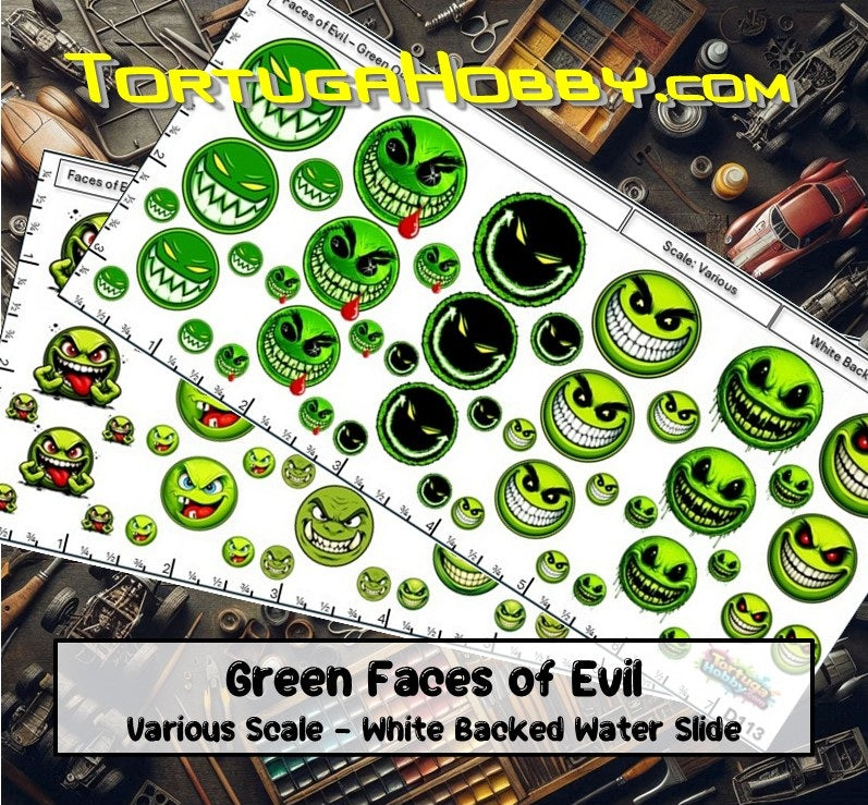 Ugly Ogres Smiley Faces - Great for Models, Derby or Other Projects