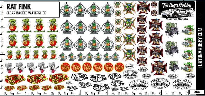 Rat Fink Hot Rod/Sponsorship Decals - Models, Pine Cars, Derby, R/C Water Slide