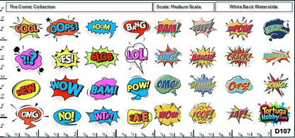 Comics Collection Decals - Great for Models, Derby or Other Projects