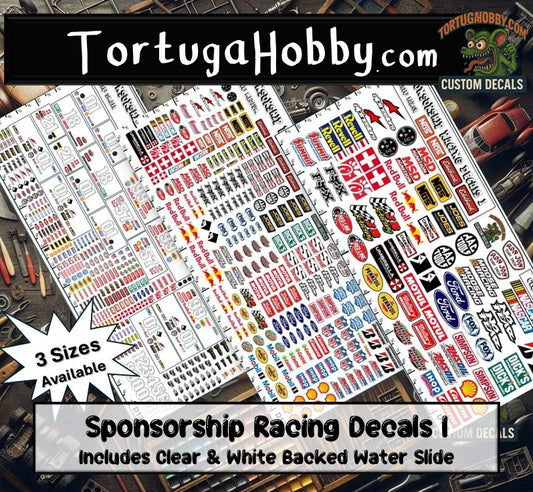 Racing Sponsorship Decals I - Models Cars & Derby - Various Scales