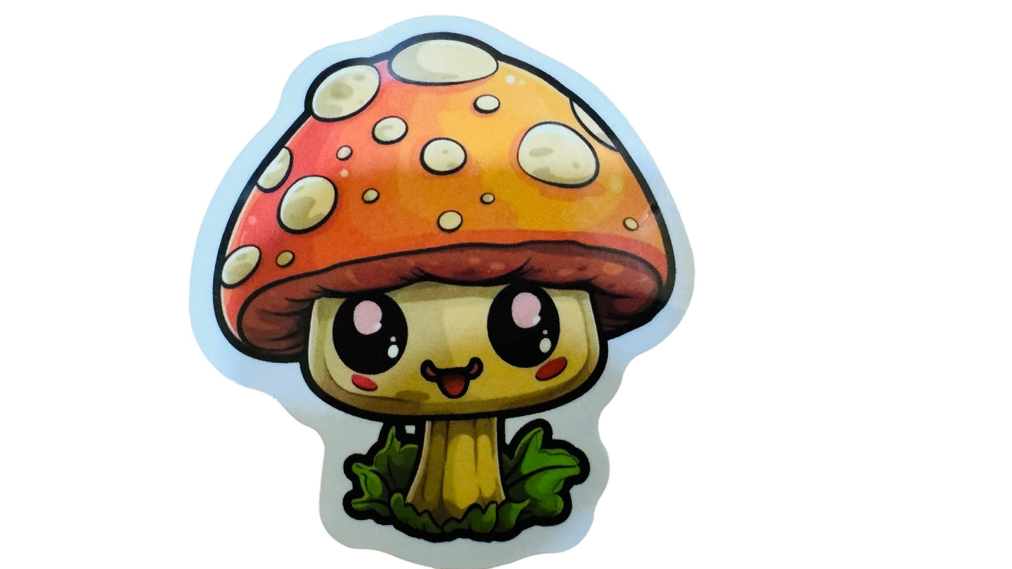 Keyring - Mushroom Sticker & Keyring Gift Pack