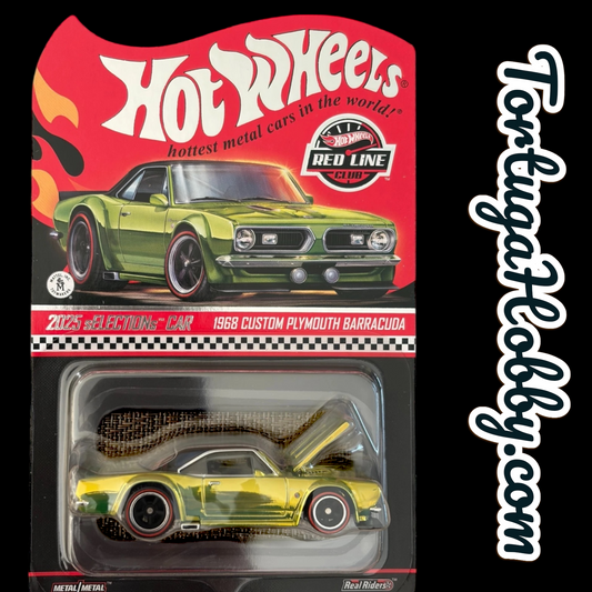 2025 Hot Wheels RLC sELECTIONs Series 1968 Custom Plymouth Barracuda