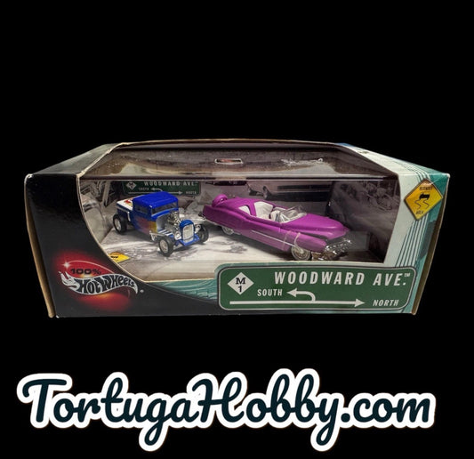 2002 - Hot Wheels - Woodward Ave - 50's Cadillac & 30's Street Rod Pickup
