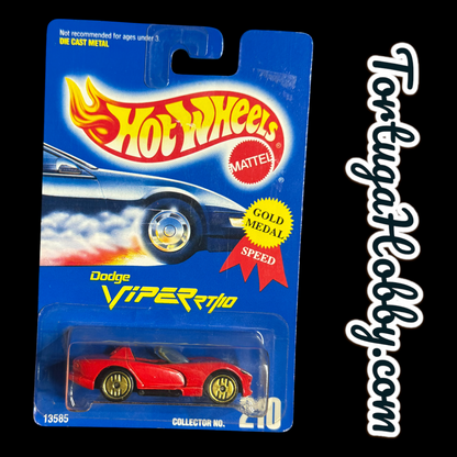 1991 - Hot Wheels - Mainline - Red Dodge Viper RT/10
