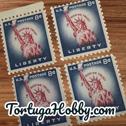 1954 - Statue Of Liberty From Liberty Series - 8 Cent Stamp