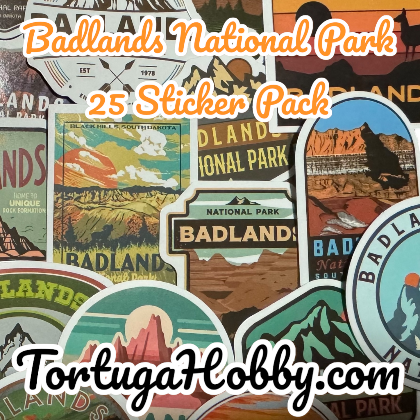 National Park Series - 25 Sticker Pack - Show Your Love for the outdoors or your favorite National Park.