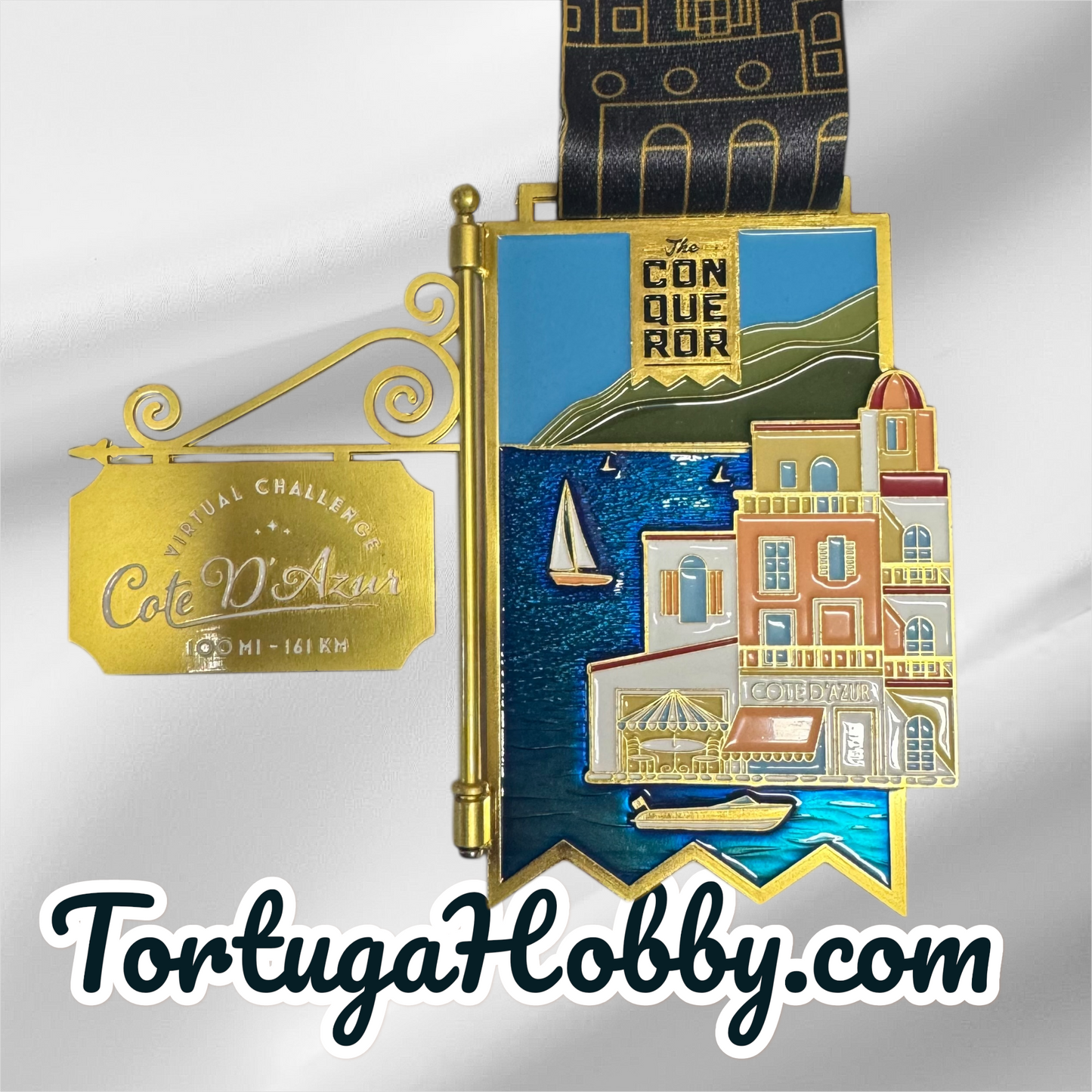The Conquerors - Virtual Adventure Medals - Cote D’ Azur - France