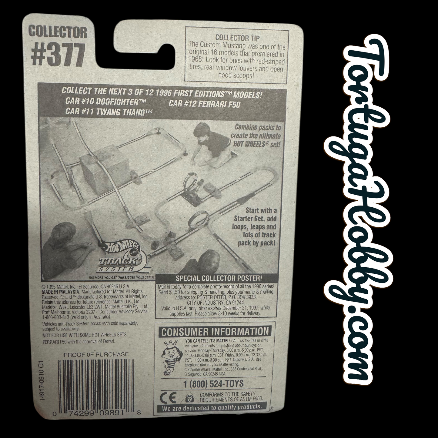 1996 - Hot Wheels Red Ferrari F50 1996 First Editions #12 of 12 Collector #377