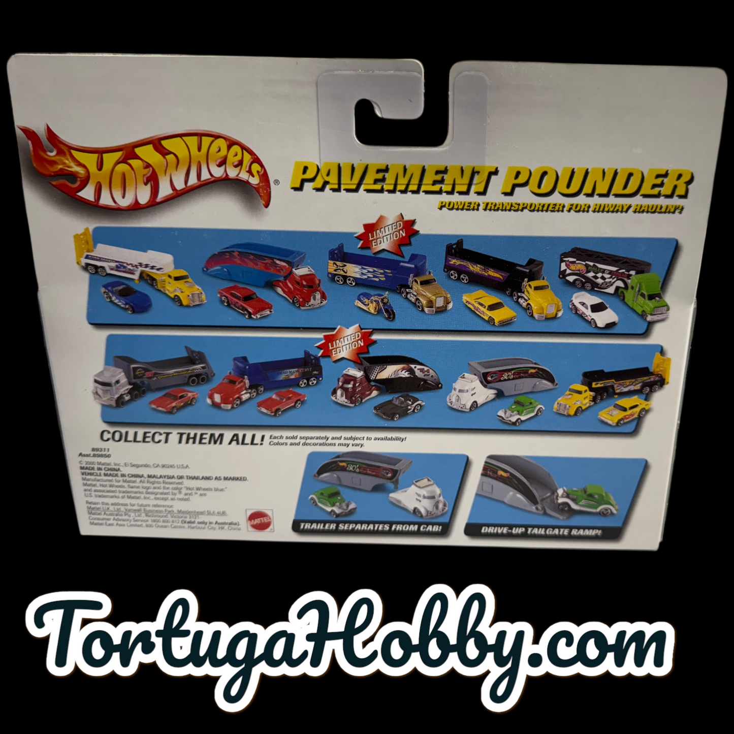 2000 Hot Wheels - Pavement Pounders - Yellow 1957 Chevy
