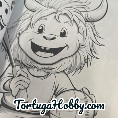 Adorable Kawaii Cows - Adult Coloring Book. 100+ Pages.