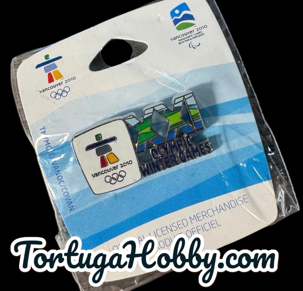 2010 Vancouver Offical Olympic Pin - Cut Out Logo - Vintage Pin