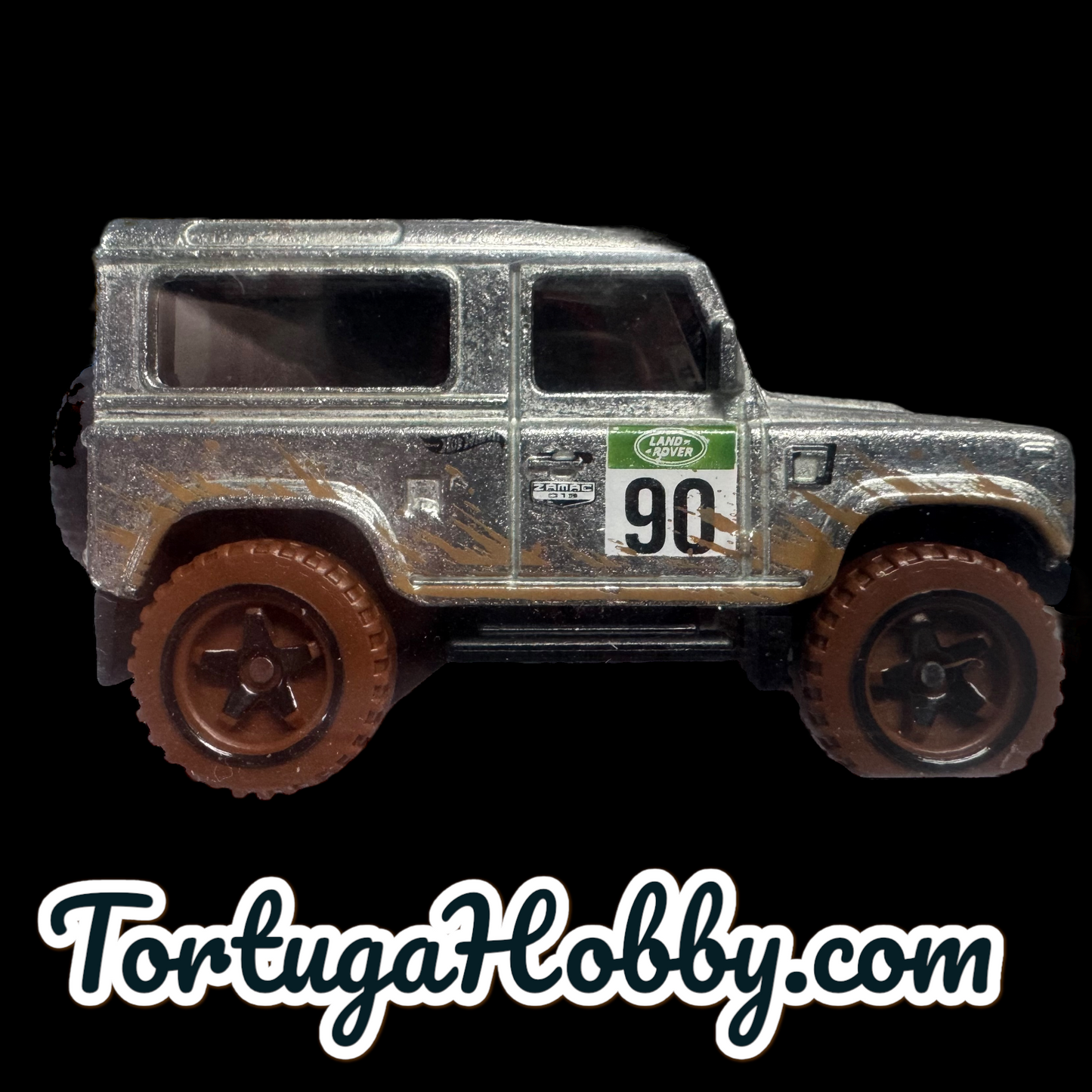 2020 - Hot Wheels Silver  ZAMAC Land Rover Defender 90