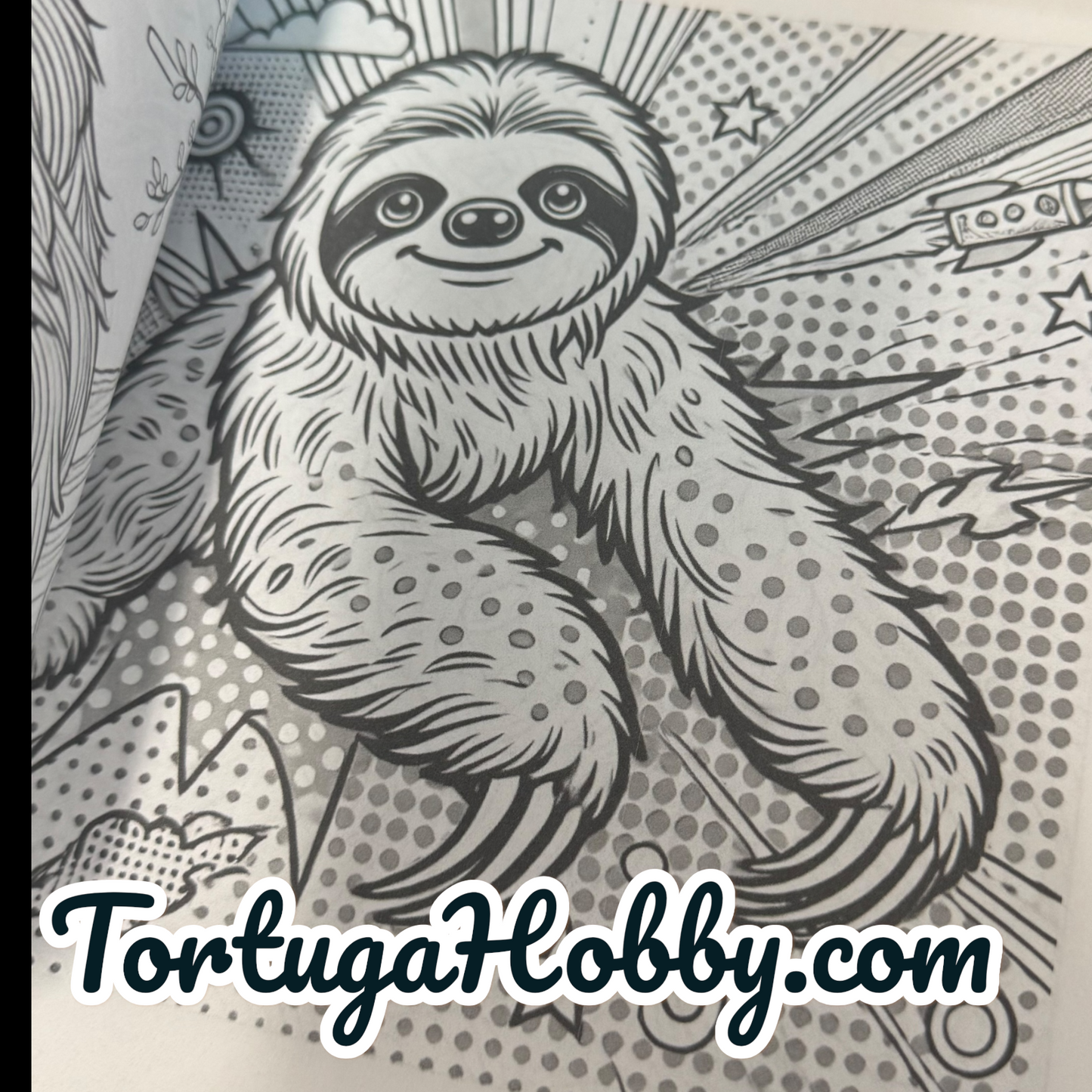 The Book Of Sloth - Adult Coloring Book -  Coloring Book. 100+ Pages.