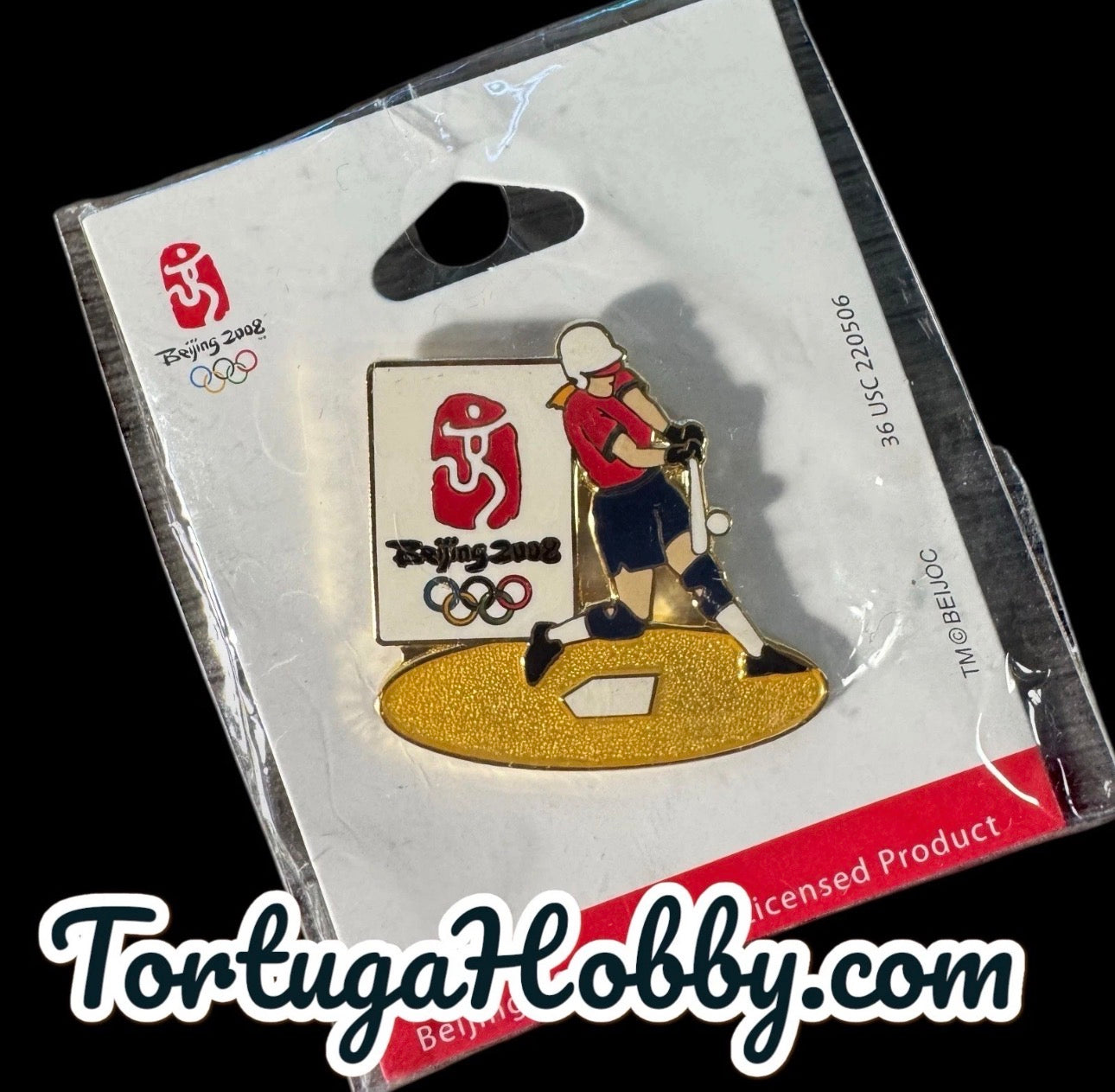 2008 Beijing Official Olympic Pin - Softball