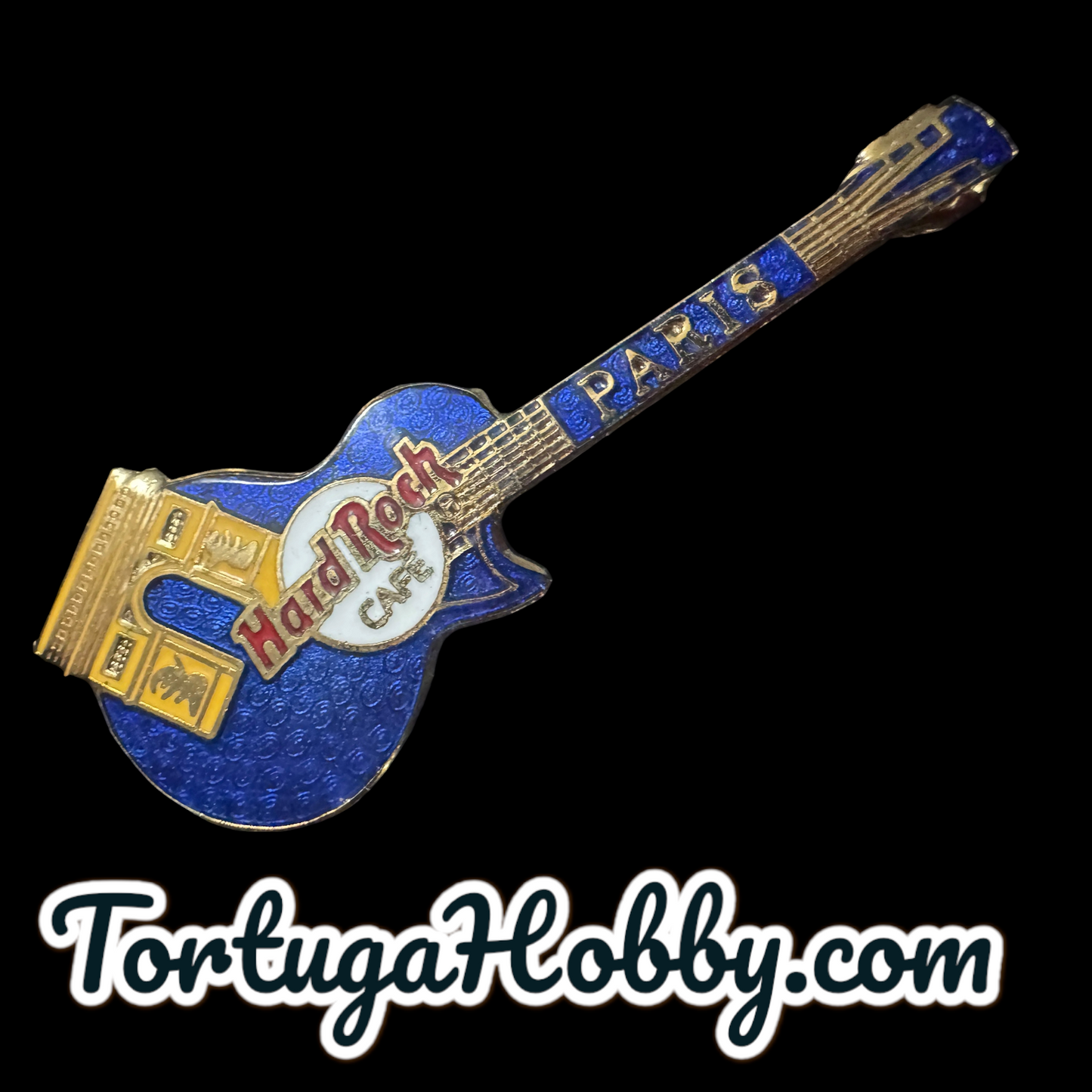 1998 - Hard Rock Cafe - Paris - 3 Guitar Pin Set 🎸
