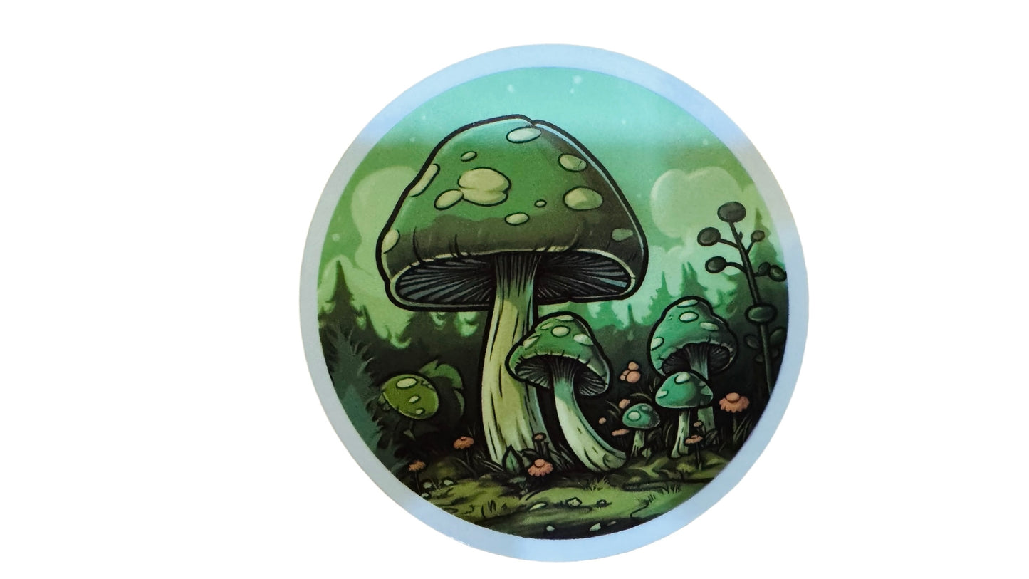 Keyring - Mushroom Sticker & Keyring Gift Pack