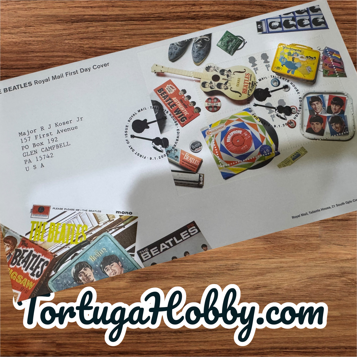 2007 Royal Mail First Day Cover Featuring The Beatles Stamp Collection