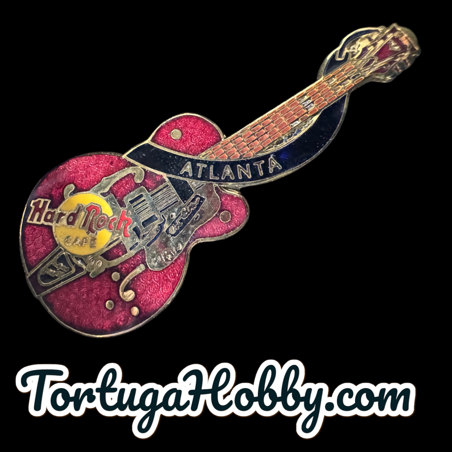 2009 - Hard Rock Cafe - 4 Pin Set - Classic Guitars - Atlanta