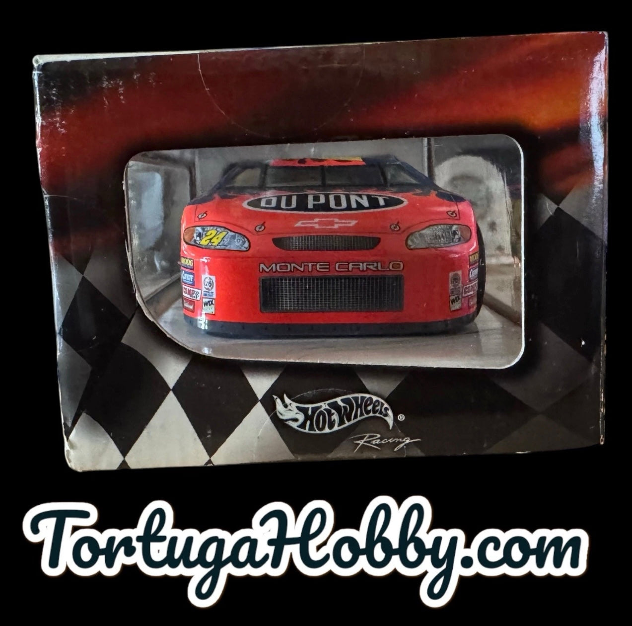 2003 Hot Wheels Jeff Gordon Stockerz 1:24 Scale NASCAR Dupont Flames