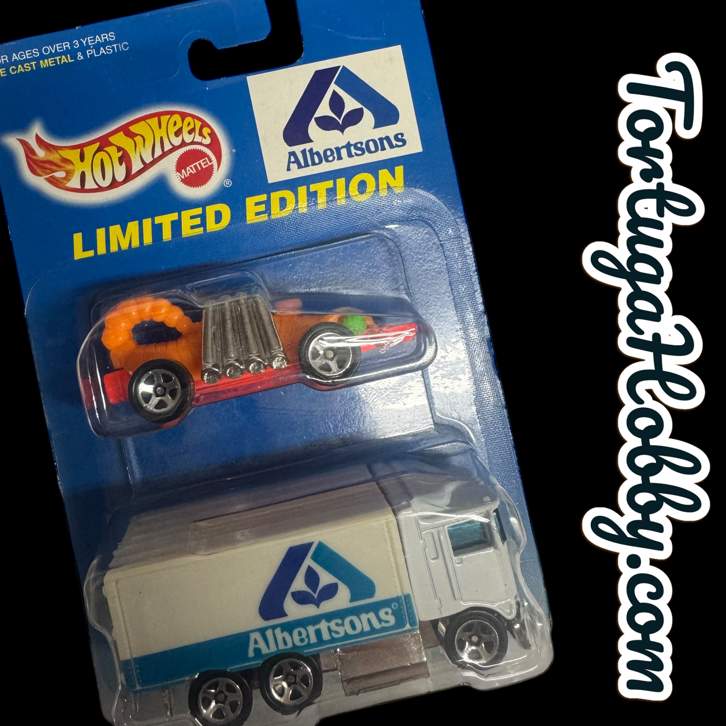 1997 - Hot Wheels - 2 Pack Albertsons Delivery Truck & Eavil Weevil