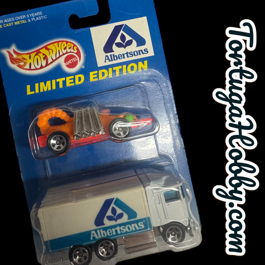 1997 - Hot Wheels - 2 Pack Albertsons Delivery Truck & Eavil Weevil