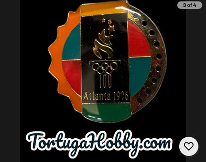1996 Atlanta Olympics Pin Set. 3 Pin Set
