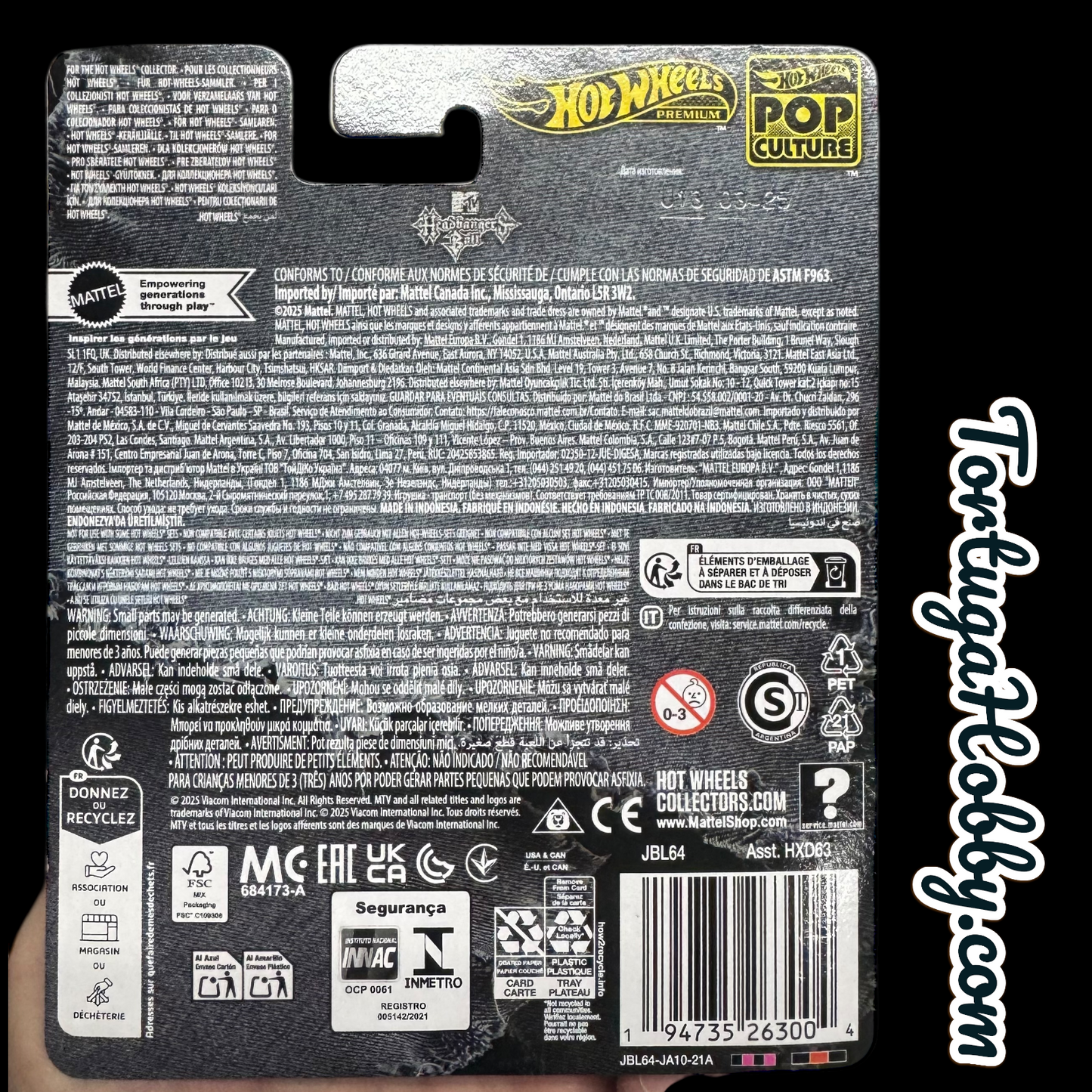 2025 Hot Wheels Pop Culture "MTV Headbangers" Ball HW Tour Bus Model BL64-7C