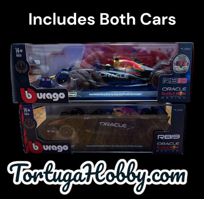 Bburago 2022 & 2022 F1 Racing Oracle Red Bull Racing Includes Both Race Cars.