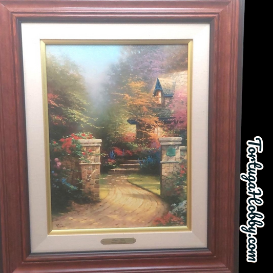 The Rose Gate - Thomas Kinkade Limited Edition Offset Lithograph on Canvas