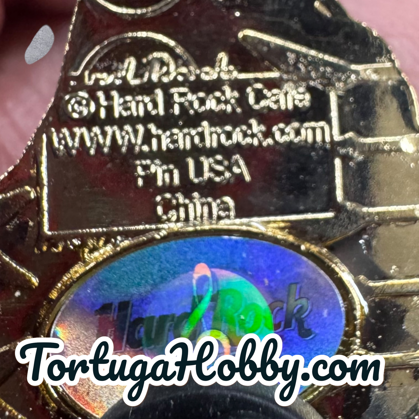 2004 Hard Rock Cafe DESTIN Conch Shell w/ Flames GUITAR PIN - HRC Catalog #23608