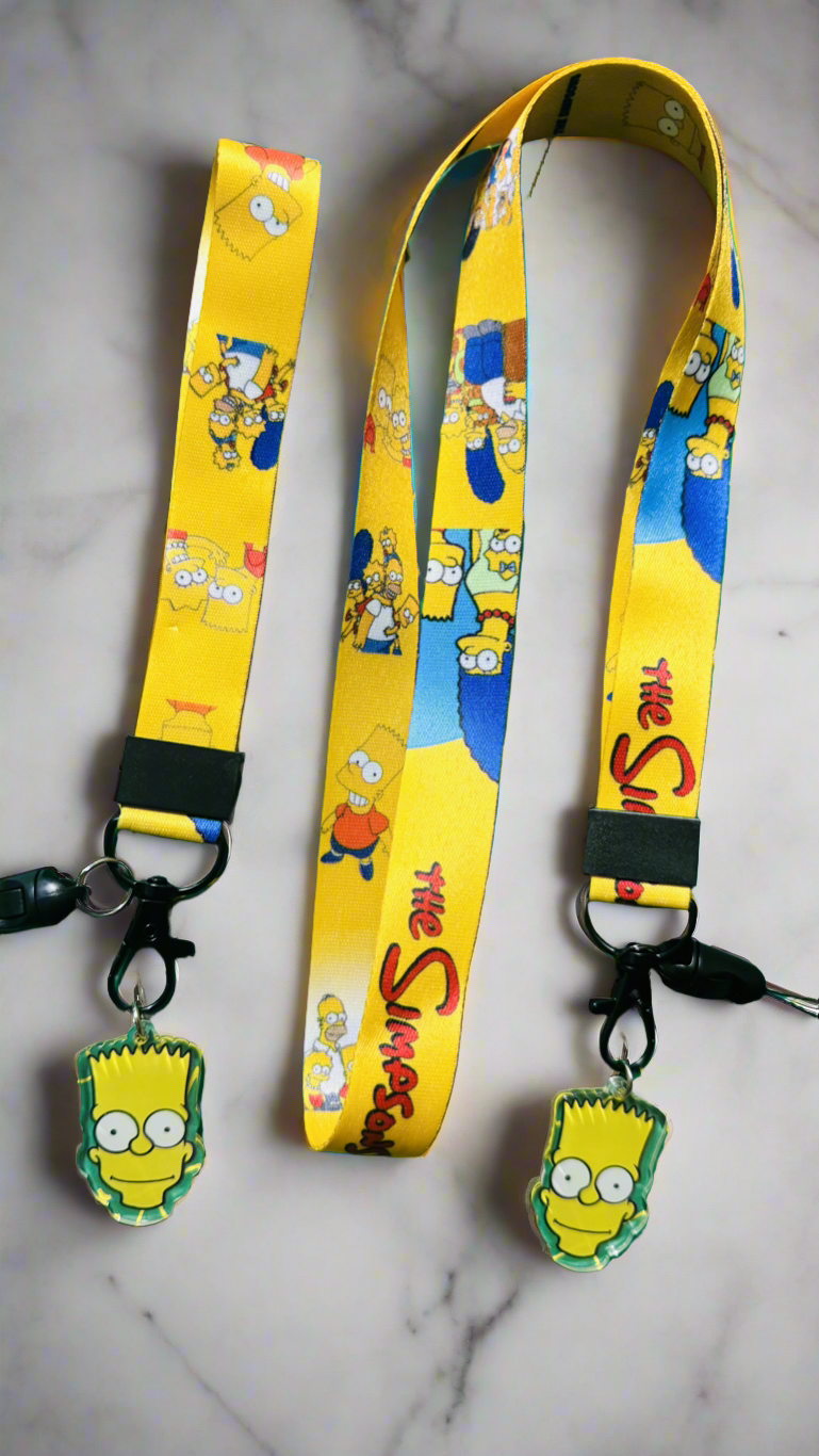 Lanyards - Bart Simpson Lanyard & Keychain Gift Set