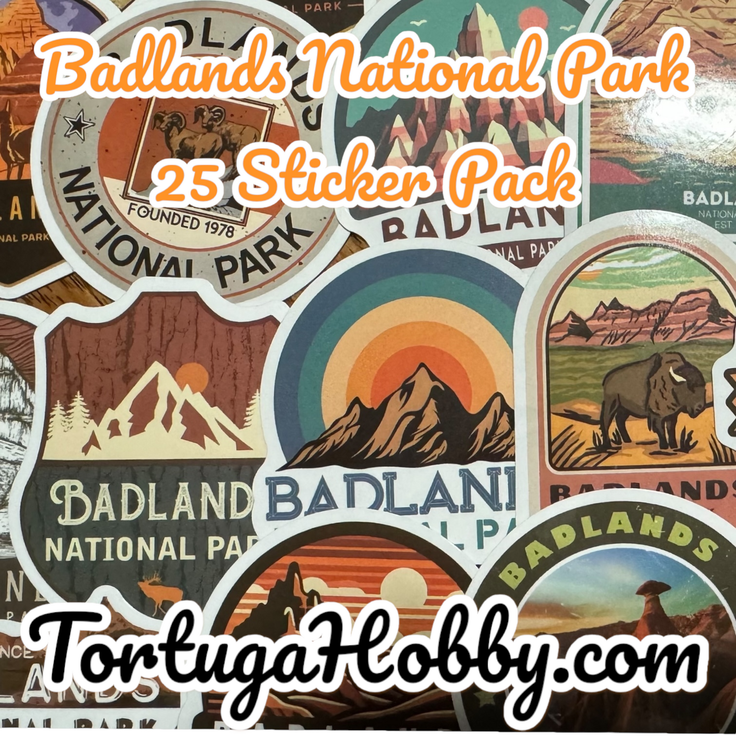 National Park Series - 25 Sticker Pack - Show Your Love for the outdoors or your favorite National Park.