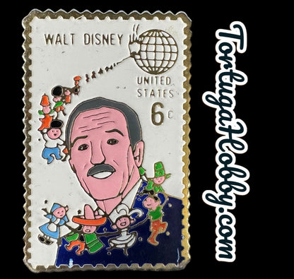 1985 Stamp Pin Collection - Walt DISNEY Includes 3 Original 1968 Postage Stamps