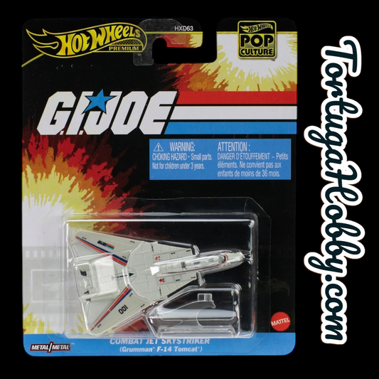2025 Hot Wheels Premium Pop Culture G.I.JOE Combat Jet Sky Striker (F-14 Tomcat)