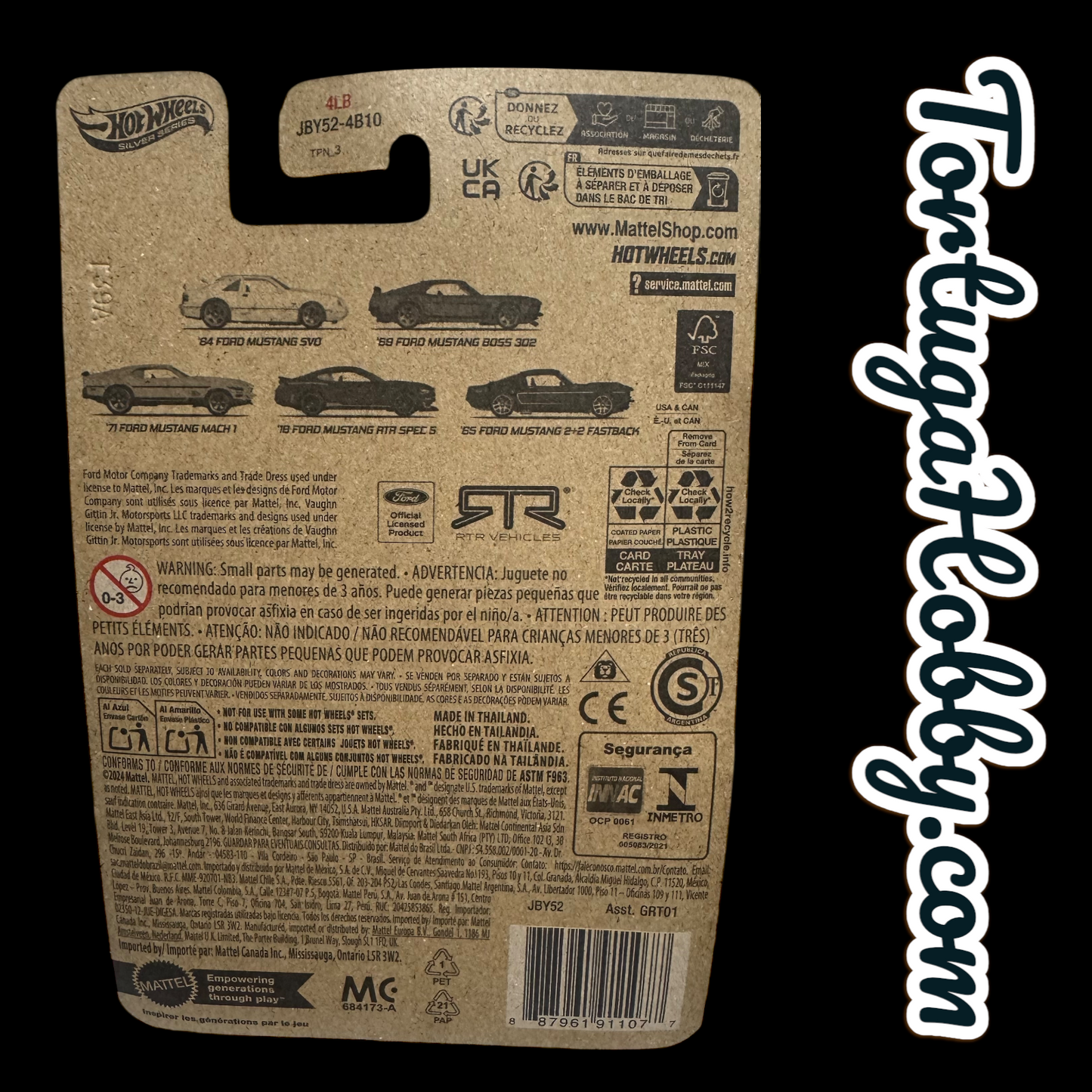 2026 - Hot Wheels Silver Series 60 Year Anniversary Of The Mustang. - 5 Car Set