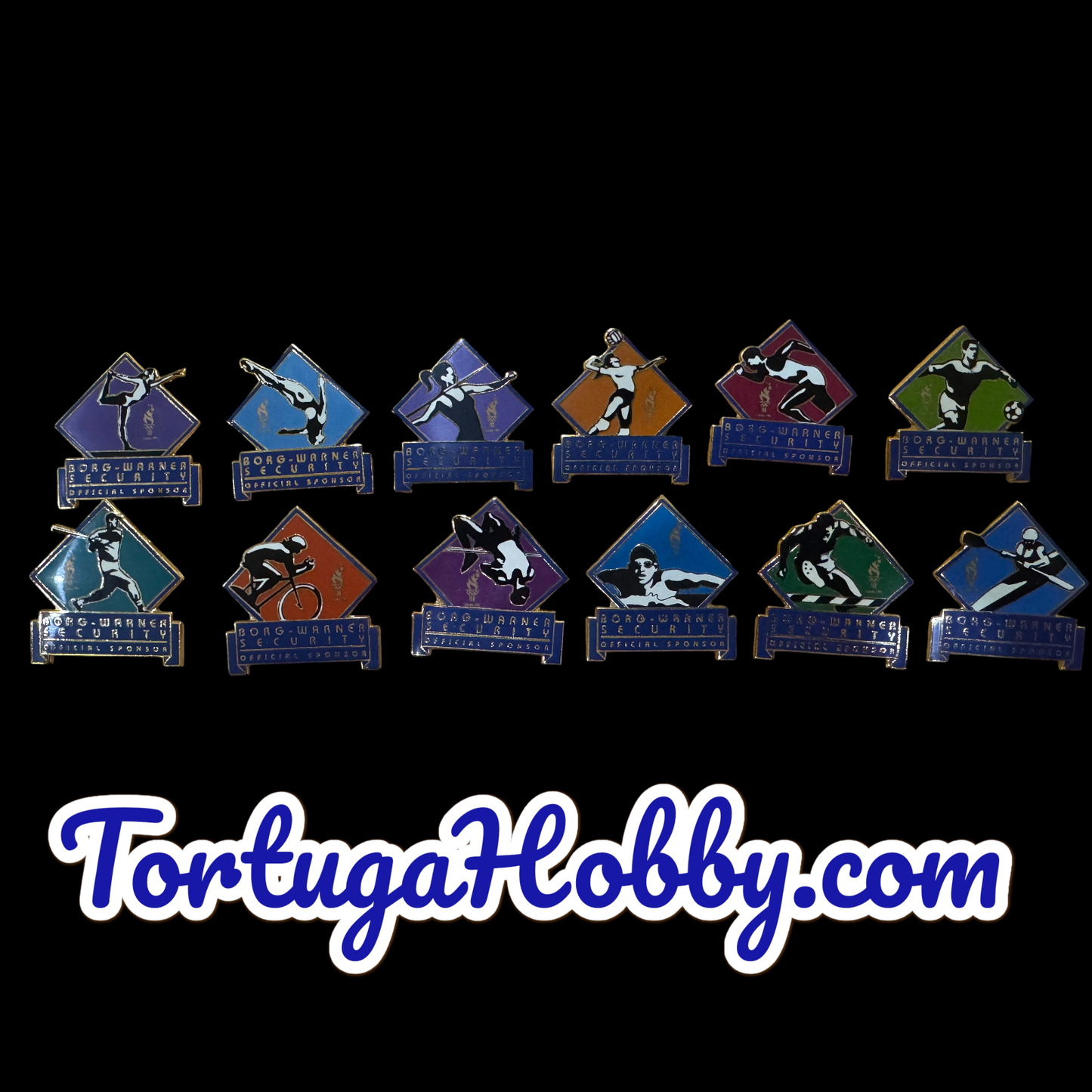 1996 Atlanta Summer Olympics - Borg-Warner Security 12 Pin Set