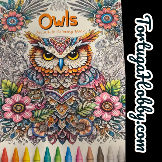 Owls - Adult Coloring Book