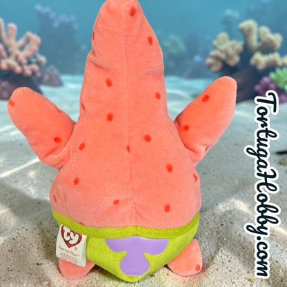 2004 - Ty Beanie Baby- SpongeBob Patrick Star Best Day Ever Bikini Bottom Nickelodeon