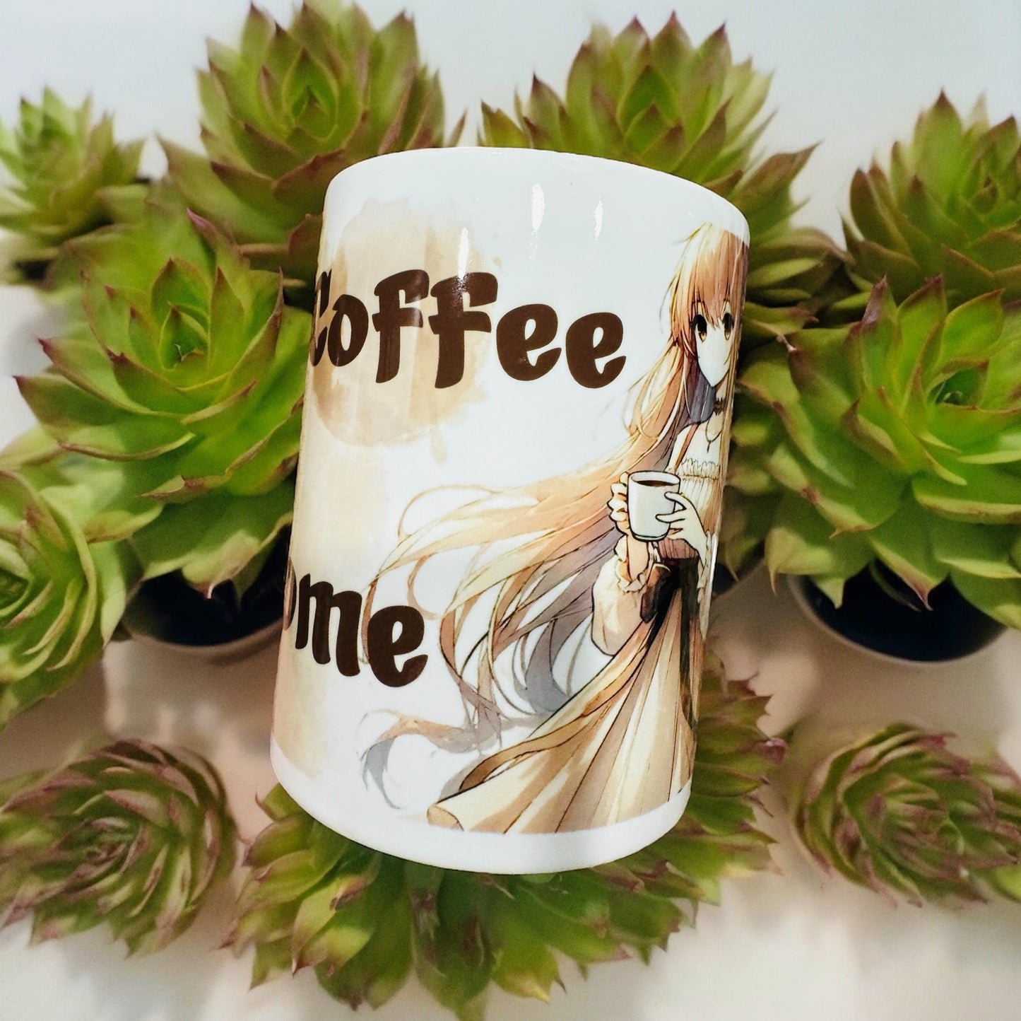 Coffee Cup - Drink Coffee and Be Awesome - Artisan Anime Coffee Cup