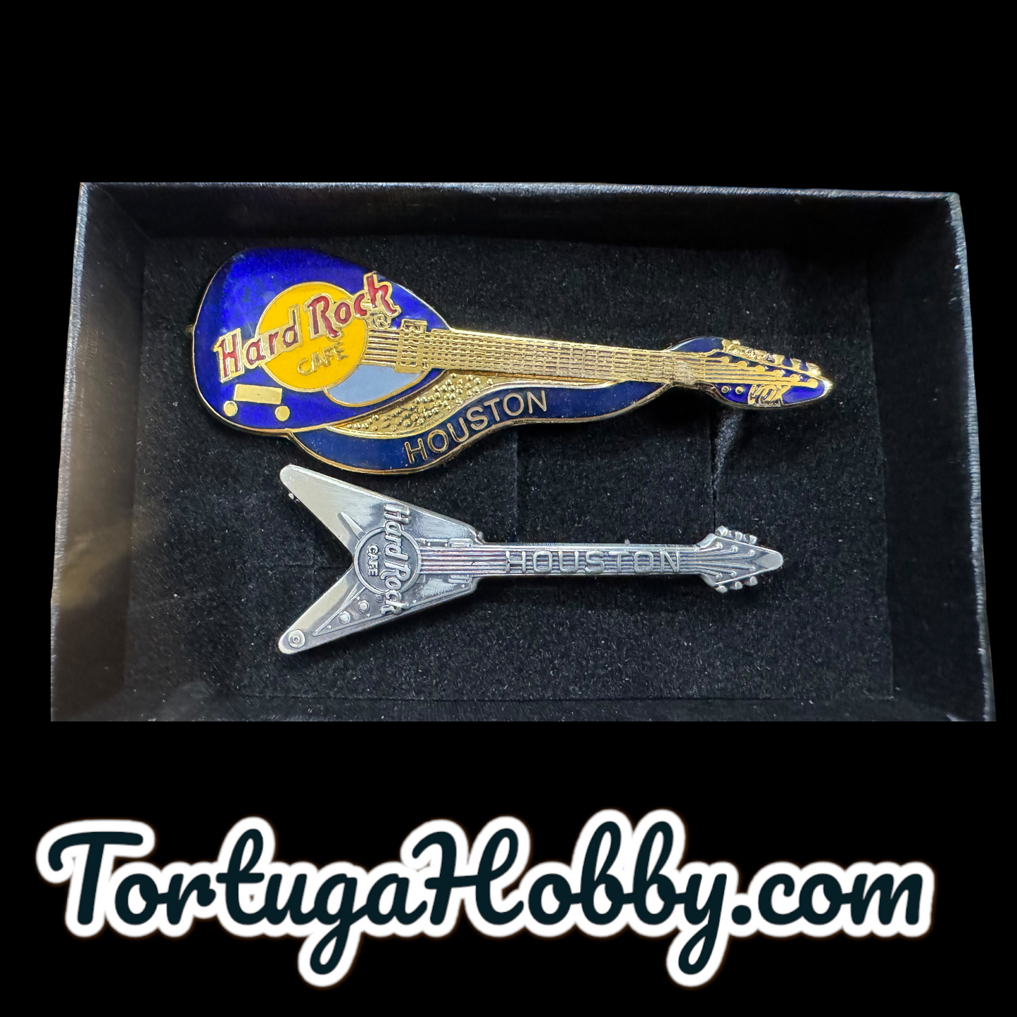 1999 - Hard Rock Cafe  - Houston - Includes Sterling Silver Flying V