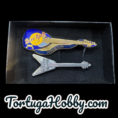1999 - Hard Rock Cafe  - Houston - Includes Sterling Silver Flying V