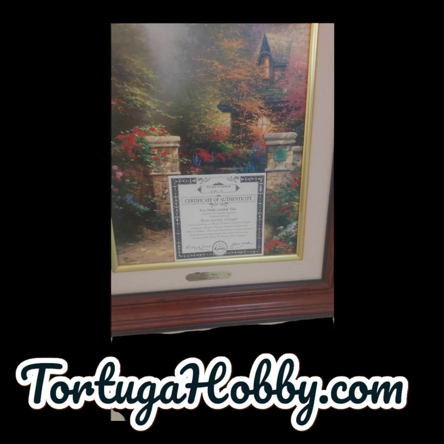 The Rose Gate - Thomas Kinkade Limited Edition Offset Lithograph on Canvas